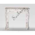 Modern Interior White Marble Chimneypiece Moulding Decorative Fireplace